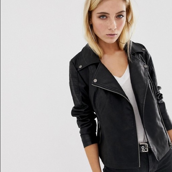 Noisy may Jackets & Blazers - Noisy May Leather Jacket